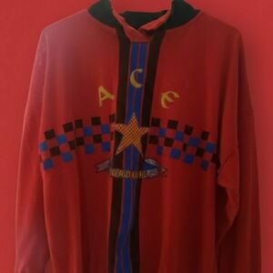 Vintage Mens Jordache ACE 2-Snap Pullover Sweatshirt